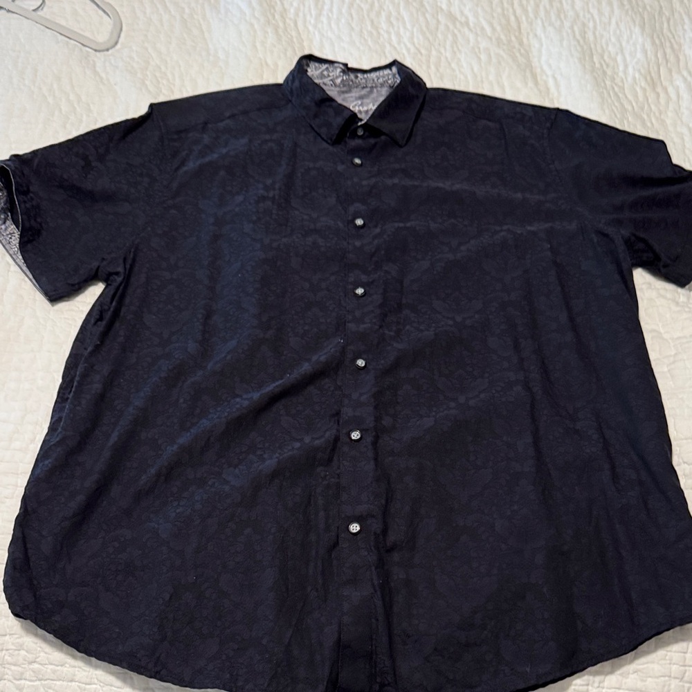 Robert Graham Black Patterned Cotton Shirt